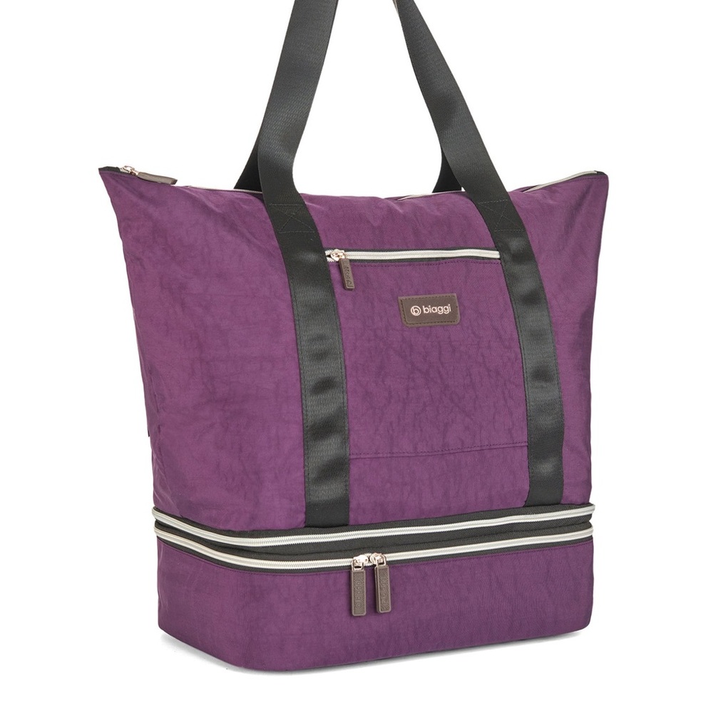 COPY - Biaggi Purple Carry Cube Tote Bag
